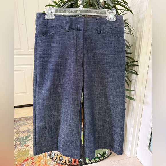 Express Design Studio Women's Dark Blue Culotte Pants. - Picture 4 of 6